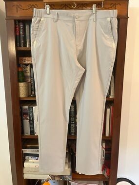 Men's Light Gray Chinos - Casual Stretch Chino Pants